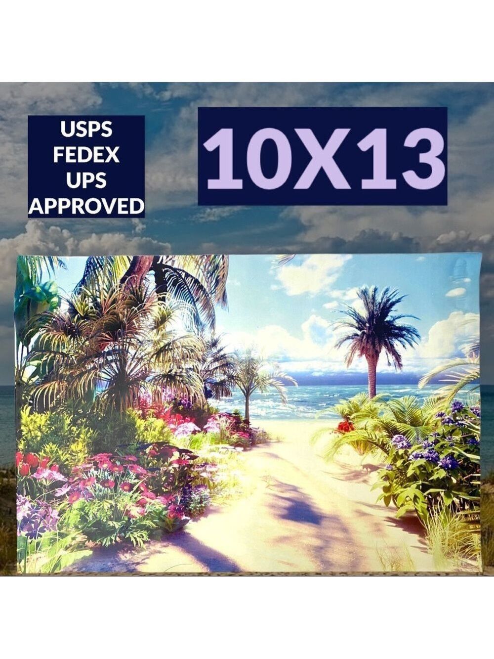 25 10X13 Poly Mailers Road to the Beach, Shipping Envelopes PRICE IS FIRM - Picture 12 of 13